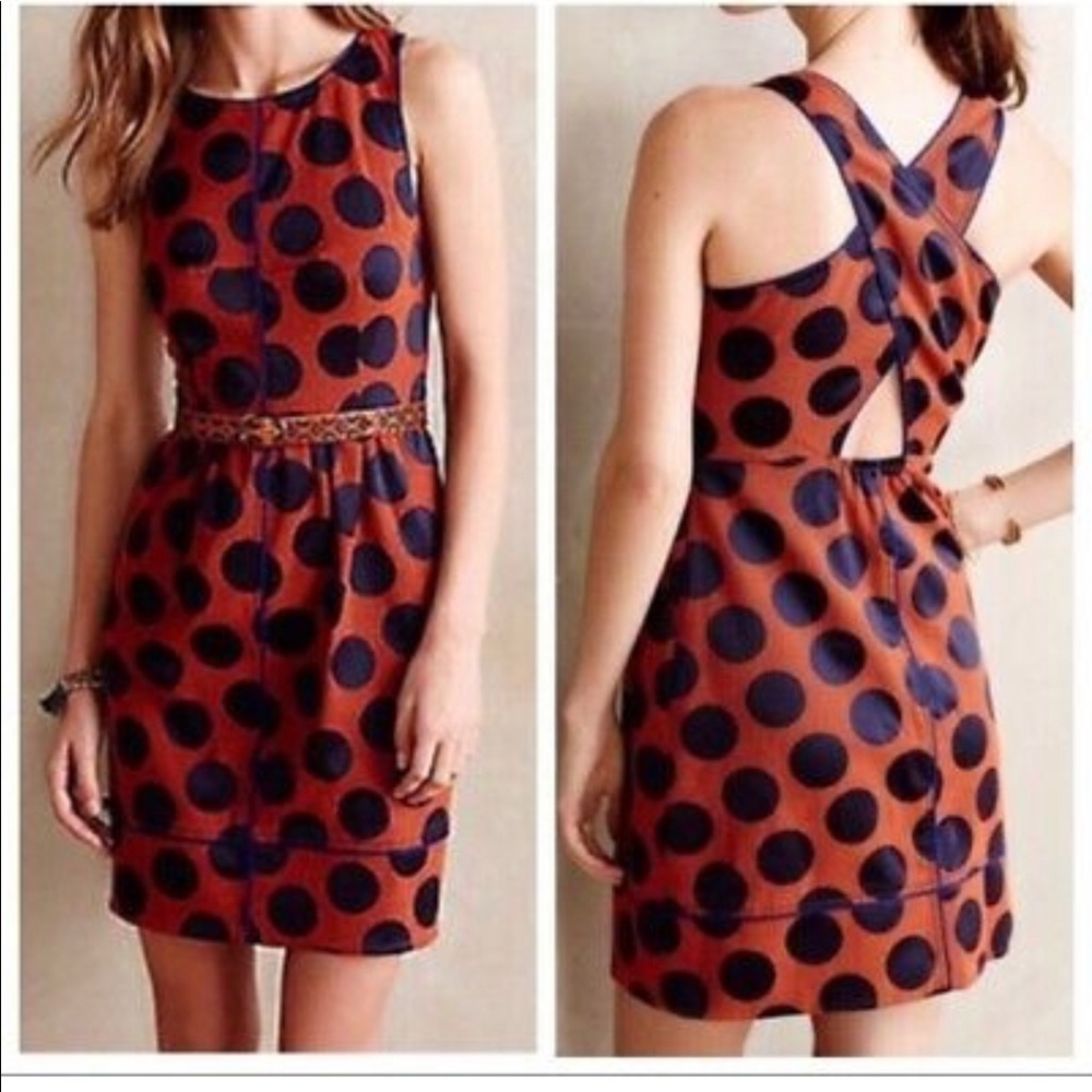 Anthropologie Maeve Rokin Crossback Dress